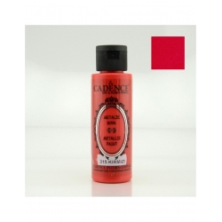 CADENCE Farba metaliczna METALIK BOYA 70ml czerwony 215  , ikona, czerwień