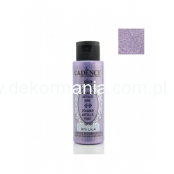 CADENCE Farba metaliczna DIAMOND METALIC 70ml liliowy 673  ikona, Z DROBINKAMI BROKATU