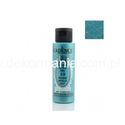 CADENCE Farba metaliczna DIAMOND METALIC 70ml turkusowy 681 , ikona, Z DROBINKAMI BROKATU