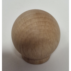 Gałka drewniana 30mm bukowa, surowa, kulka