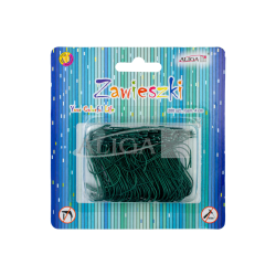 Zawieszki metalowe w kolorze zielonym, w kształcie litery S, 200szt, ZW-9822, Aliga