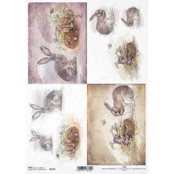 Papier ryżowy A4 ITD R1355 królik
