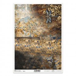 Papier ryżowy ITD A4 R2411 ważka, ćma