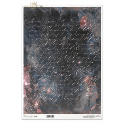 Papier ryżowy ITD A3 R1550L, tło, motyw tapetowy, vintage, pismo
