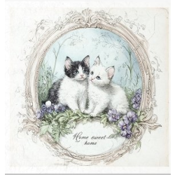 Zestaw papierów ryżowych mini ITD 14,8*14,8cm, 6szt., RSM165, koty