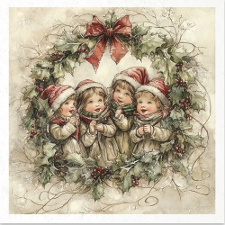 Zestaw papierów ryżowych mini ITD 14,8*14,8cm, 6szt., RSM187