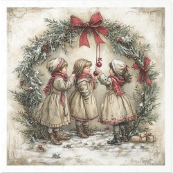 Zestaw papierów ryżowych mini ITD 14,8*14,8cm, 6szt., RSM187