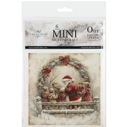 Zestaw papierów ryżowych mini ITD 14,8*14,8cm, 6szt., RSM187