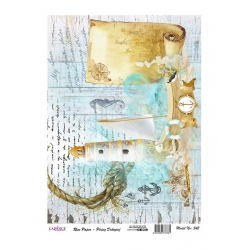 CADENCE Papier ryżowy  format A4  ( 542 ) morskie