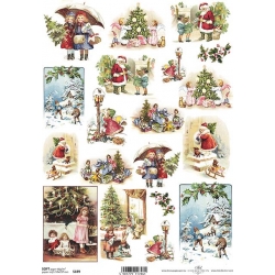 Papier soft ITD A4 S0189 mini obrazki Boże Narodzenie