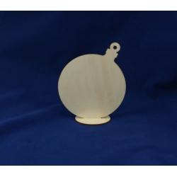 SKLEJKA #3mm Bombka 15cm stojak , klasyczna  (wys.całkowita 18cm)