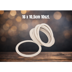 Obręcz owalna 16cmx10,5cm/13cmx8cm, 10szt, beermata 1,5mm