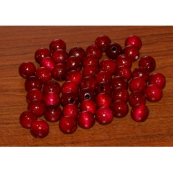Kulka drewniana lakierowana bordo 12mm  ,CENA   1szt  , ( kulki drewniane, korale  ) otwór 4mm,koralik drewniany, kulka 12mm