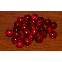 Kulka drewniana lakierowana bordo 16mm  ,CENA   1szt  , ( kulki drewniane, korale  ) otwór 4mm,koralik drewniany , kulka 16mm