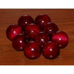 Kulka drewniana lakierowana bordo 30mm  ,CENA   1szt  , ( kulki drewniane, korale  ) otwór 5mm,koralik drewniany