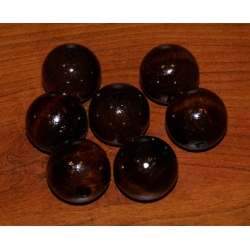 Kulka drewniana lakierowana brąz 30mm  ,CENA   1szt  , ( kulki drewniane , korale ) otwór 5mm,koralik drewniany
