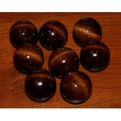 Kulka drewniana lakierowana brąz 35mm  ,CENA   1szt  , ( kulki drewniane , korale ) otwór 5mm,koralik drewniany