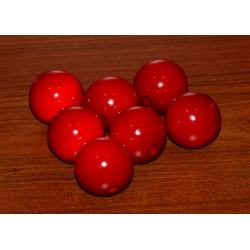 Kulka drewniana lakierowana czerwona 30mm  ,CENA   1szt  , ( kulki drewniane  ),koralik drewniany,