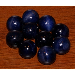 Kulka drewniana lakierowana granatowa 25mm  ,CENA   1szt  , ( kulki drewniane  ),koralik drewniany