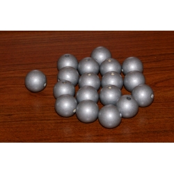 Kulka drewniana lakierowana srebrna 20mm  ,CENA   1szt  , ( kulki drewniane  )koralik drewniany