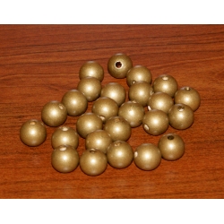 Kulka drewniana lakierowana złota 16mm  ,CENA   1szt  , ( kulki drewniane  ),koralik drewniany