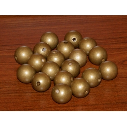 Kulka drewniana lakierowana złota 20mm  ,CENA   1szt  , ( kulki drewniane  )