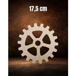 Koło zębate 2 17,5cm, koło zębate 17,5cm, sklejka 3mm