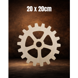 Koło zębate 2 20cm, koło zębate 20cm, sklejka 3mm