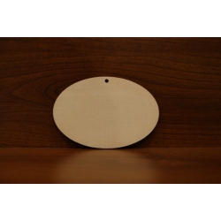 SKLEJKA #3mm Owal 9,5x6,5cm z otworem