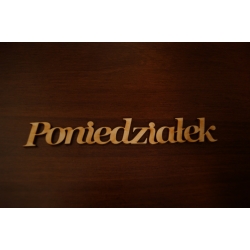Poniedziałek  wys.22mm