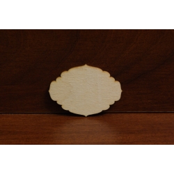 Tabliczka ozdobna 6,7x5cm / SKLEJKA #3mm / dekor