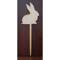 Królik ,zajączek   na patyku  24,5cm,Wielkanoc / zając