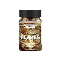 PENTART PŁATKI GALAXY 15g BRĄZOWE MARS BROWN