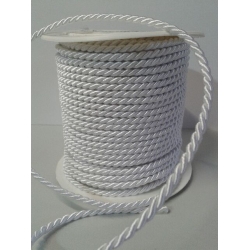 1mb / Sznurek skręcony   #3,2mm  BIAŁY   sznur pleciony ,  skręcany