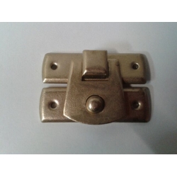 Zatrzask 3x2cm , zamknięcie proste złote 3x2cm / okucia metalowe  do pudełek