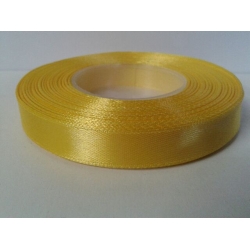 1mb / Wstążka satynowa 12mm  ŻÓŁTA
