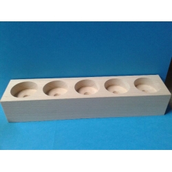 Świecznik 25x5,5cm h-4,5cm kwadratowy piątka