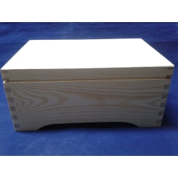 Pudełko drewniane , skrzynka   30x20x13,5 cm   z jednym wkładem 6 przegródek , np; na biżuterię , drobiazgi, pudełko 30x20x13,5cm