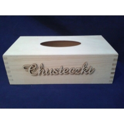 Chusteczki  17x3cm  , napis na chustecznik , cz;amaze pudełko na chusteczki