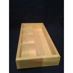 Pojemnik,przybornik, organizer , pudełko31,5x14,5x4cm -  5 PRZEGRÓDEK, pudełko gramatyczne, przegrodami