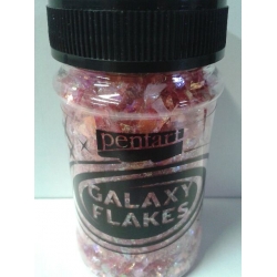 PENTART PŁATKI GALAXY 15g   RÓŻOWE ERIS PINK