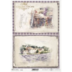 Papier ryżowy A4 R2236 Prowansja . lawenda