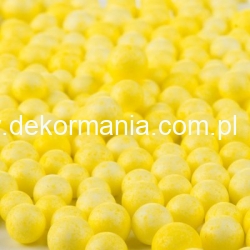 Kulki Styropianowe ŻÓŁTE ,   średnica kuleczki ok 4mm +/- 1mm.
