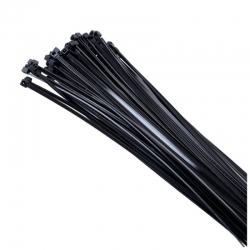 Opaski zaciskowe trytytki 20cm pasek mocujący, opaska zaciskowa szer: 2,5mm / CZARNE / 100 sztuk  / ogród