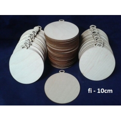 SKLEJKA #3mm Bombka 10cm  /  kmpl: 100szt  / koło z zawieszką, medal , ozdoba , bańka  10