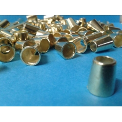 Końcówka do sznurka metalowa  fi 5mm   ZŁOTO  h-1cm