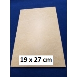 Płyta HDF #3mm / Podkładka 19x27cm, deseczka 19x27cm , baza / TYŁ BIAŁY / 2929