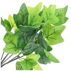 Gałązka zielona liście klonu 36cm / dekoracje florystyczne / sztuczne kwiaty