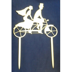 Topper Para Młoda na rowerze  24,5x37,5cm