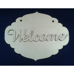 Tabliczka ozdobna z napisem "Welcome"   20x15,5   , cz; amaze  , szyld